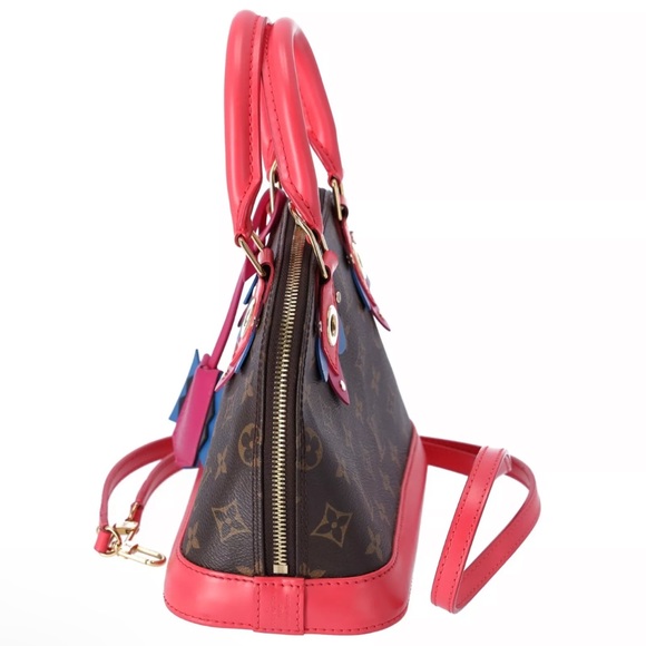 Louis Vuitton Alma BB Totem Monogram Canvas Satchel Bag Flamingo M41659 - Picture 3 of 10